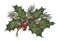 Traditional Holly 90 mm x 40 mm - Set of 2